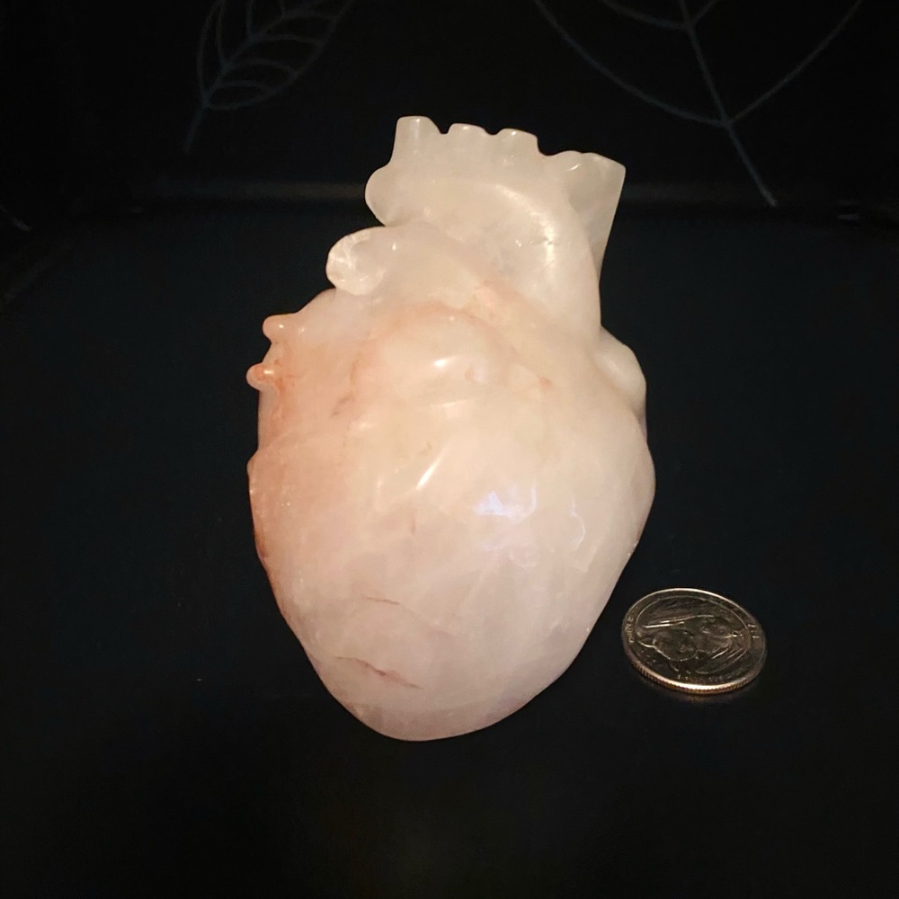 ❤️Anatomical Fire Quartz Heart